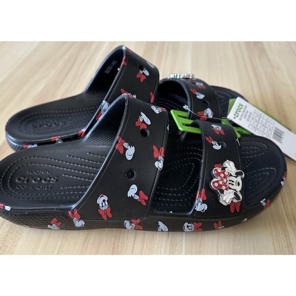 2021 DISNEY PARKS EXCLUSIVE MINNIE MOUSE CROCS SANDALS NWT M 9 W 11 - Picture 3 of 6